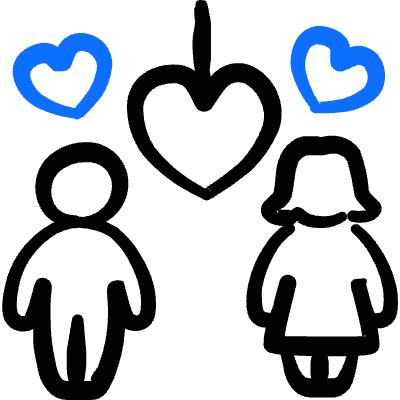 Wedding Couple Bride Groom Dance Icon from Freehand Duotone Set