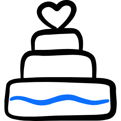 Wedding Layer Cake Icon from Freehand Duotone Set