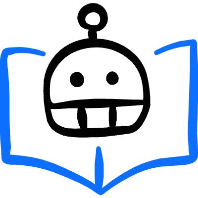 Ai Teacher Robot Book Icon from Freehand Duotone Set