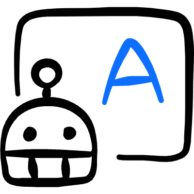 Ai Teacher Robot Language Icon from Freehand Duotone Set