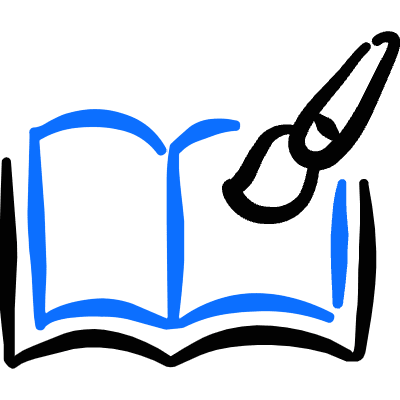 Audio Book Art Icon from Freehand Duotone Set