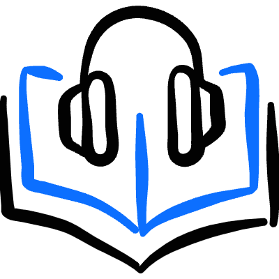 Audio Book Headphones Icon from Freehand Duotone Set