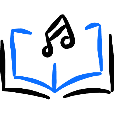 Audio Book Music Icon from Freehand Duotone Set