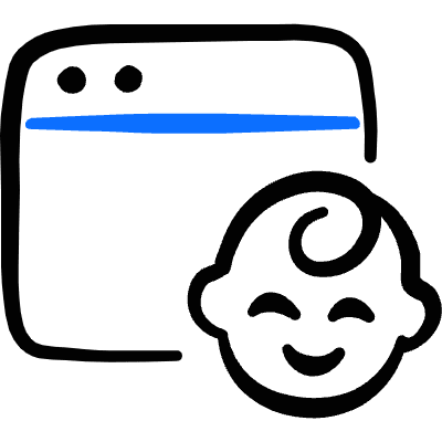 E Learning Application Window Kids Icon from Freehand Duotone Set