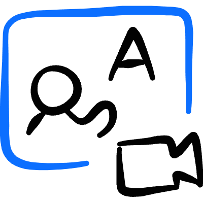 E Learning Camera Icon from Freehand Duotone Set