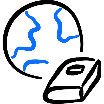 Read Book World Icon from Freehand Duotone Set