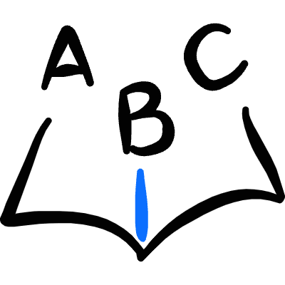 School Book Alphabet Icon from Freehand Duotone Set