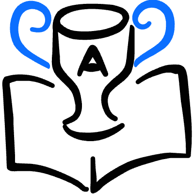 School Book Trophy 1 Icon from Freehand Duotone Set