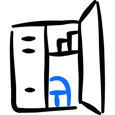 School Locker 1 Icon from Freehand Duotone Set