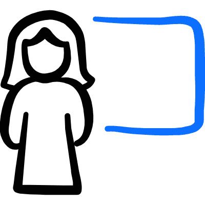 Teacher Female Woman Icon from Freehand Duotone Set