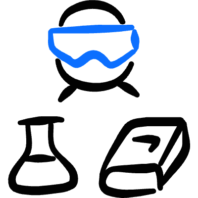 Study Chemistry Icon from Freehand Duotone Set