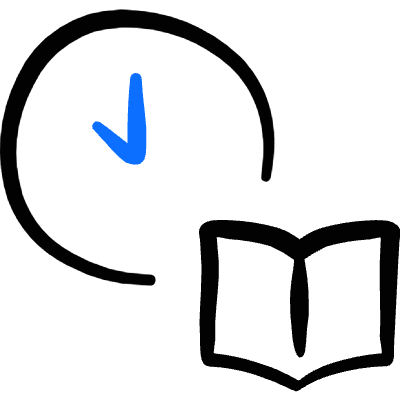 Study Class Time Schedule Icon from Freehand Duotone Set