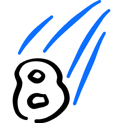 Astronomy Comet Icon from Freehand Duotone Set