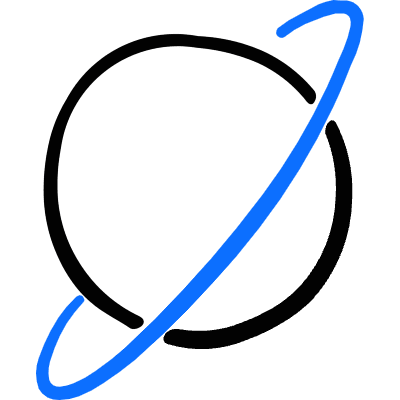 Astronomy Planet Ring Icon from Freehand Duotone Set