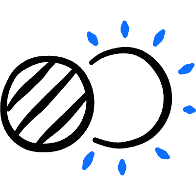 Astronomy Solar Eclipse Icon from Freehand Duotone Set
