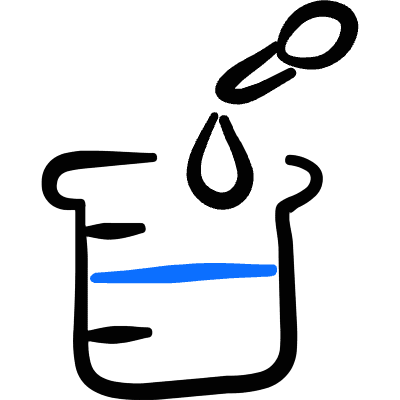 Lab Measuring Cup Drop Icon from Freehand Duotone Set