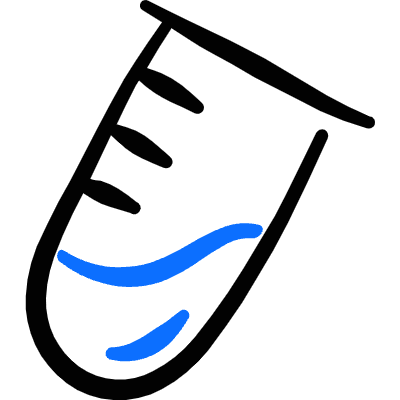 Lab Tube Experiment Icon from Freehand Duotone Set