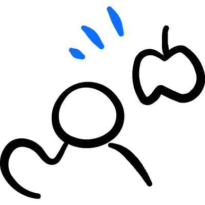 Science Apple Newton Icon from Freehand Duotone Set