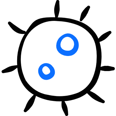 Science Bacteria 1 Icon from Freehand Duotone Set