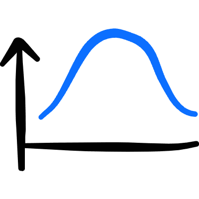 Science Graph Icon from Freehand Duotone Set
