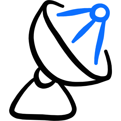 Space Exploration Base Radar Icon from Freehand Duotone Set
