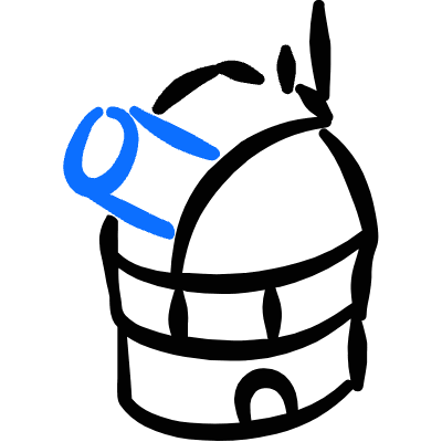 Space Explore Observatory 1 Icon from Freehand Duotone Set