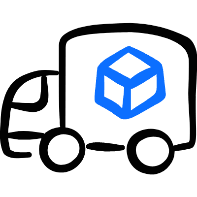 Delivery Truck 5 Icon from Freehand Duotone Set