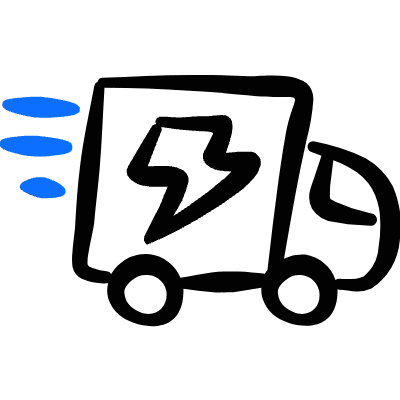 Delivery Truck Speed Fast Icon from Freehand Duotone Set