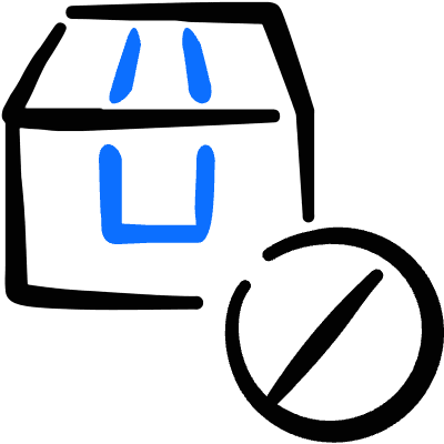 Shipment Management Disable Icon from Freehand Duotone Set