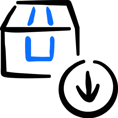 Shipment Management Download Icon from Freehand Duotone Set