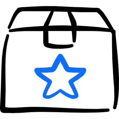 Shipment Management Favorite Star Icon from Freehand Duotone Set