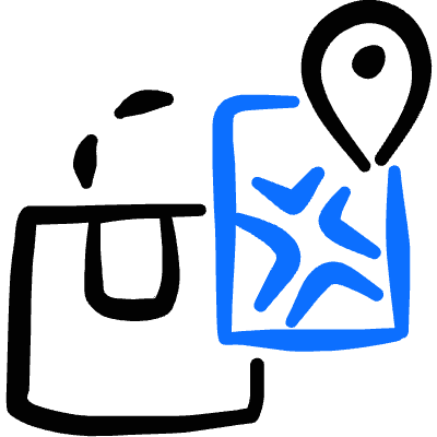 Shipment Management Package Tracking Smartphone Icon from Freehand Duotone Set