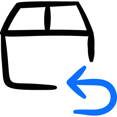 Return Package Icon from Freehand Duotone Set