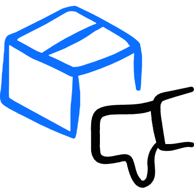 Shipment Failed Thumb Down Icon from Freehand Duotone Set