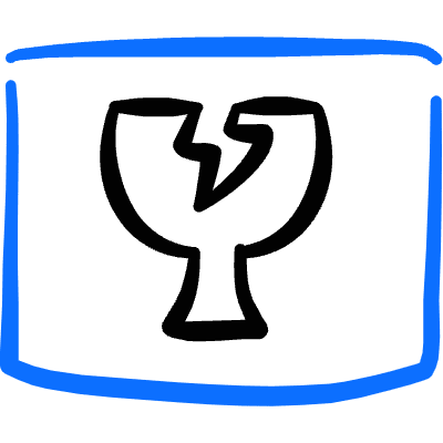 Shipment Fragile Chip Symbol Icon from Freehand Duotone Set