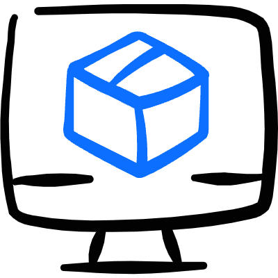 Shipment Monitor Track Icon from Freehand Duotone Set