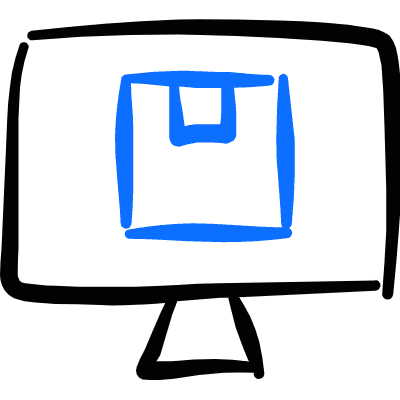 Shipment Online Monitor 1 Icon from Freehand Duotone Set