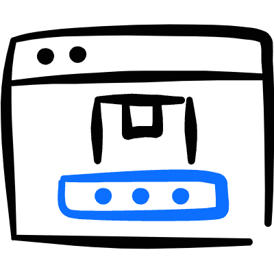 Shipment Online Monitor Icon from Freehand Duotone Set