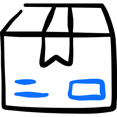 Shipment Package 1 Icon from Freehand Duotone Set