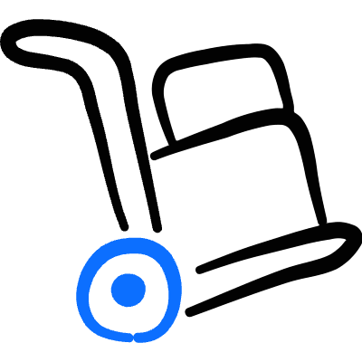 Warehouse Cart Package 2 Icon from Freehand Duotone Set