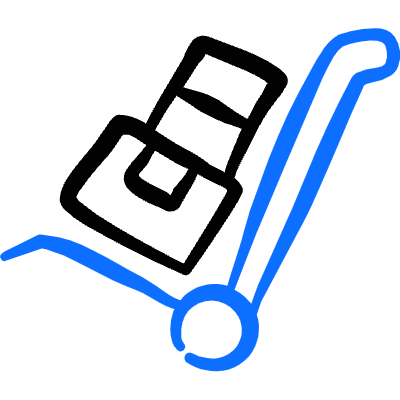 Warehouse Cart Packages 3 Icon from Freehand Duotone Set