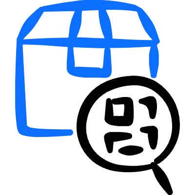Warehouse Package Search Tracking Icon from Freehand Duotone Set