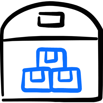 Warehouse Storage Icon from Freehand Duotone Set