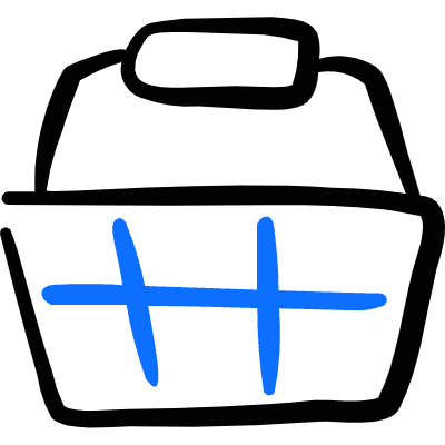 Shopping Basket Icon from Freehand Duotone Set