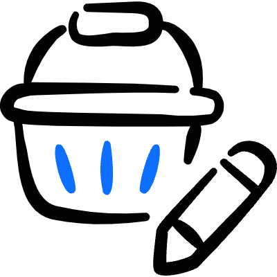 Shopping Basket Edit Icon from Freehand Duotone Set