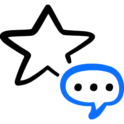 Customer Action Rating Comment Icon from Freehand Duotone Set