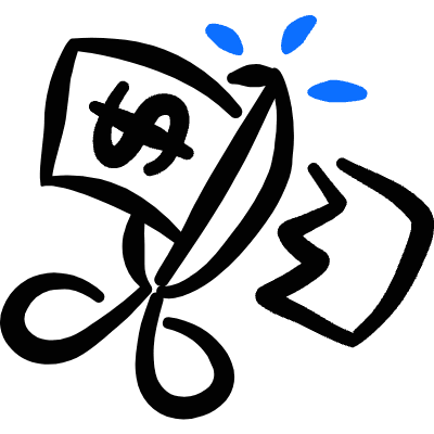 Coupon Cut Icon from Freehand Duotone Set