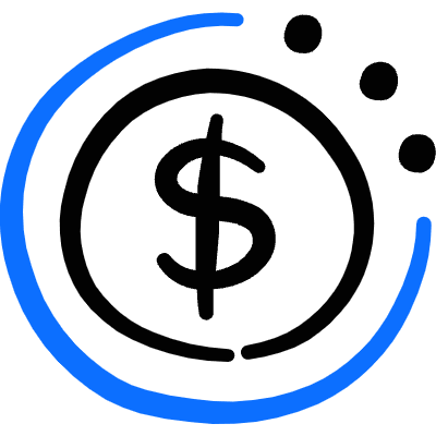 Discount Dollar Dash Icon from Freehand Duotone Set