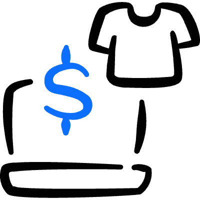 E Commerce Apparel Buy Laptop Icon from Freehand Duotone Set