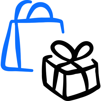 Products Shopping Bags Icon from Freehand Duotone Set